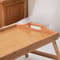 Foldable Bamboo Bed Tray Table With Folding Legs Snack Tray Breakfast Tray Serving Laptop Tray Hand 4