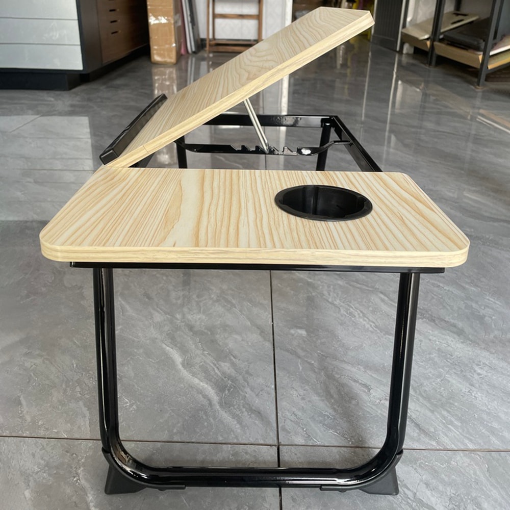 Foldable Laptop Bed Desk Adjustable Computer Desk Bedroom Study Desk Bedside Table For Lazy People 4