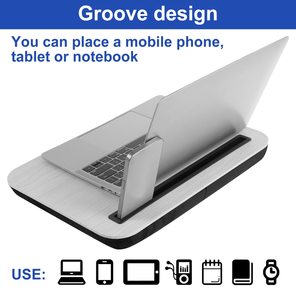 Lightweight Portable Lap Desk With Tablet Slot Stable Laptop Desk Tray Convenient Lap Desk For Work 1