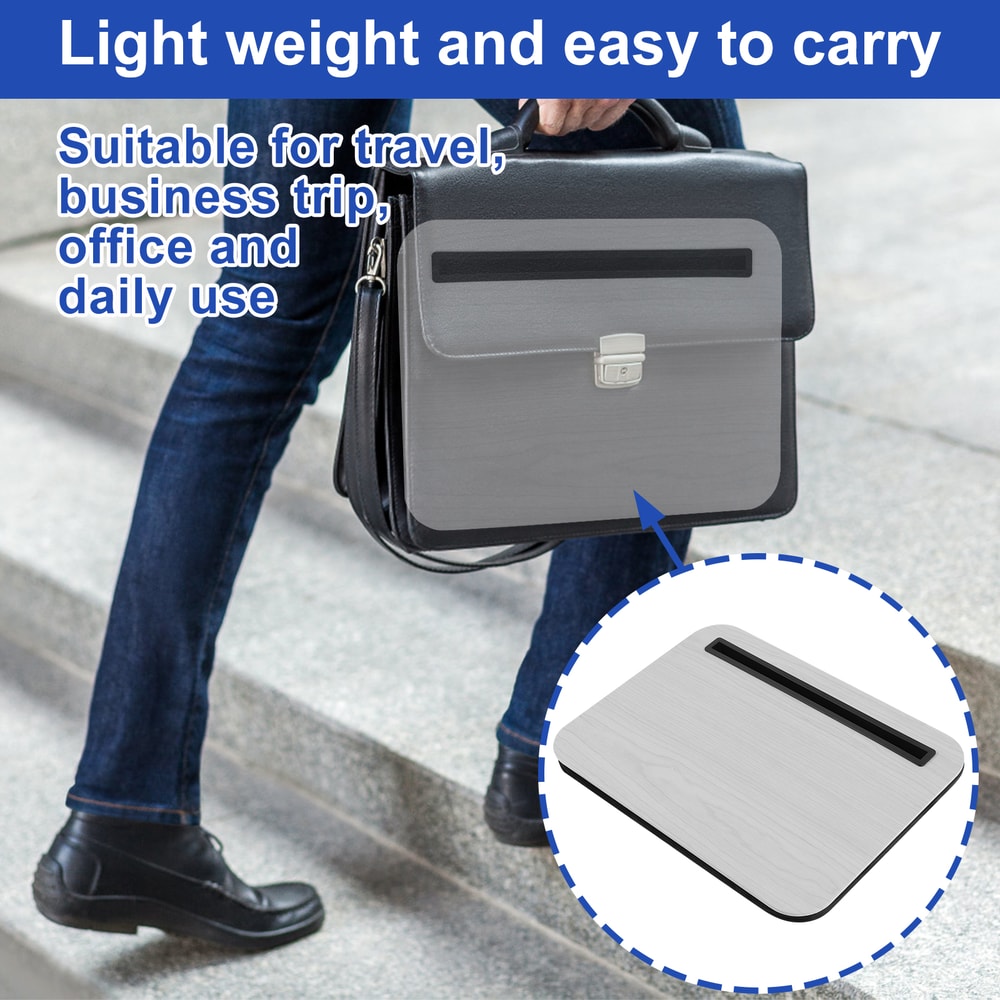 Lightweight Portable Lap Desk With Tablet Slot Stable Laptop Desk Tray Convenient Lap Desk For Work 3