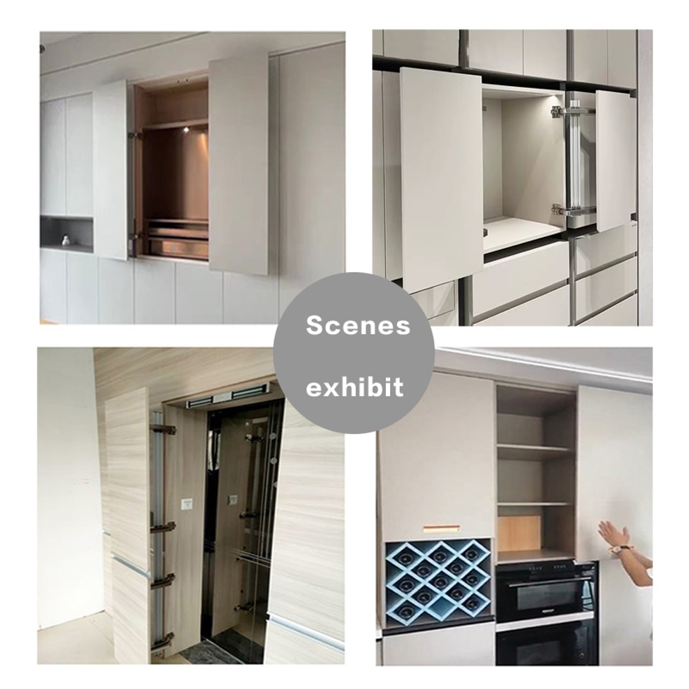 Durable Aluminum Alloy Hardware Door Hinge Damping Buffer Sliding Door Hinges Flat Opening Door War