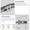 Durable Aluminum Alloy Hardware Door Hinge Damping Buffer Sliding Door Hinges Flat Opening Door War