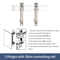 Durable Aluminum Alloy Hardware Door Hinge Damping Buffer Sliding Door Hinges Flat Opening Door War
