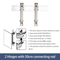 Durable Aluminum Alloy Hardware Door Hinge Damping Buffer Sliding Door Hinges Flat Opening Door War