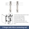 Durable Aluminum Alloy Hardware Door Hinge Damping Buffer Sliding Door Hinges Flat Opening Door War