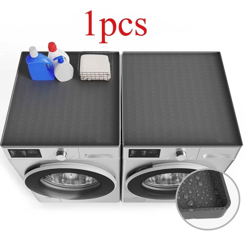 Antislip Waterproof Dryer Cover Silicone Top Protector For Washing Machine And Kitchen 5