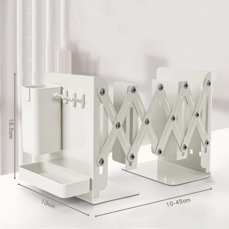 Pen Holder Bookshelf For Office Scalable Folding Storage Desk Organizer Books School Supplies Offic 4