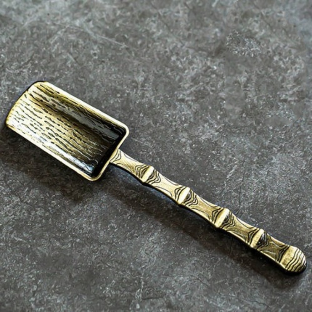 Retro Alloy TeaSpoon With Auspicious Cloud Texture Kung Fu Tea Taking Tool Tea Shovel For Office An 12