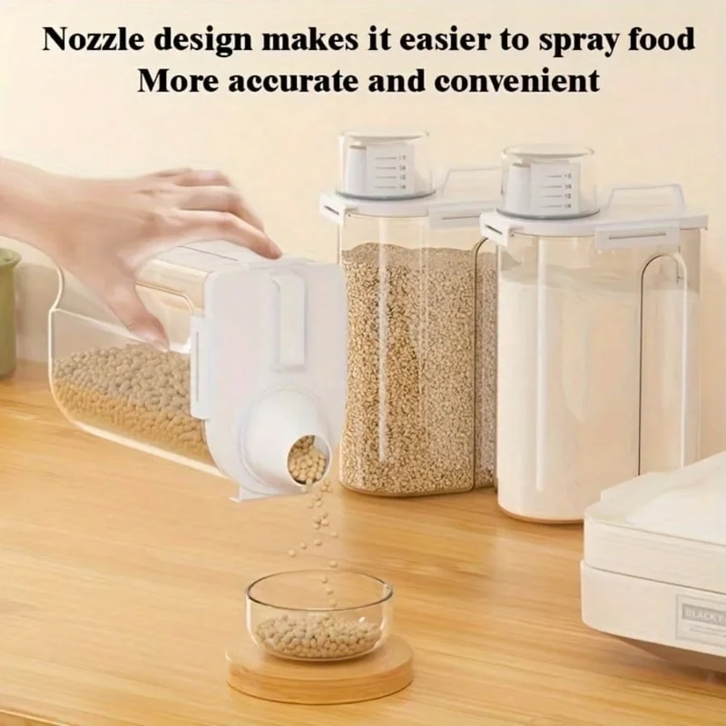 Sealed Moistureproof Storage Container For Grain Nut Flour Rice Ideal Food Storage Boxes 3