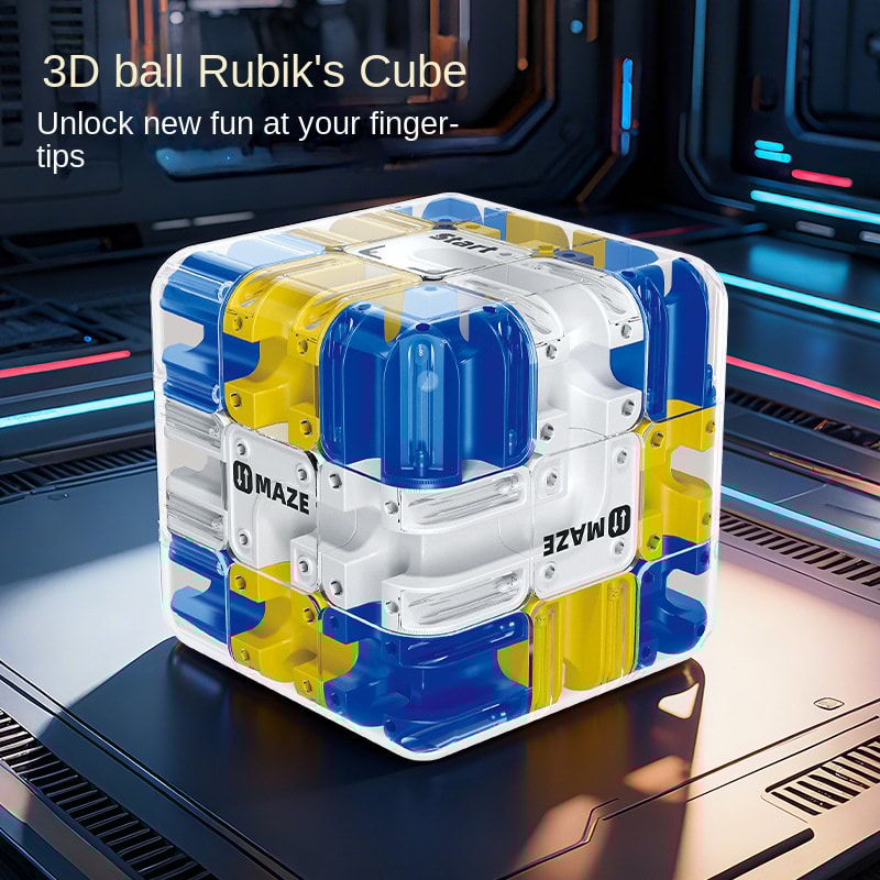Fidgeting Toys 3D Maze Magic Cube Kids Labyrinth Puzzle Educational Intelligence Cube For Logical T 5
