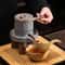 Rotating Water Teapot Automatic StoneMill Pottery Lazy Stone Grinding Tea Set Tea Maker For Ceremon 0
