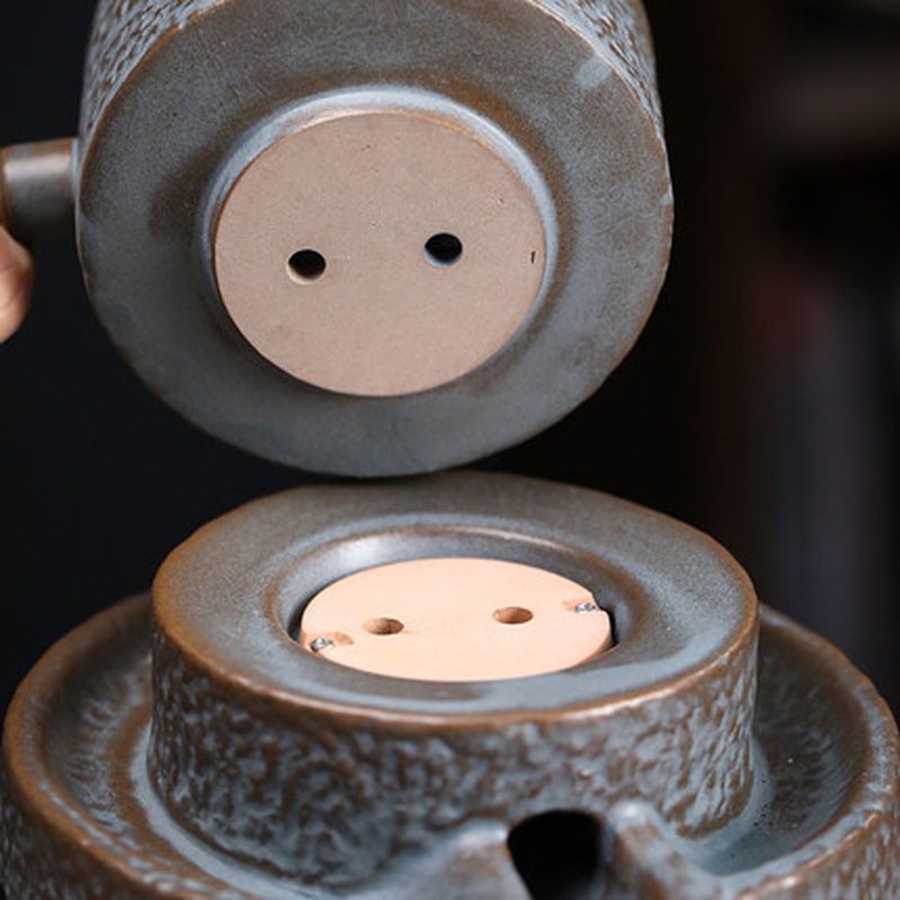 Rotating Water Teapot Automatic StoneMill Pottery Lazy Stone Grinding Tea Set Tea Maker For Ceremon 3