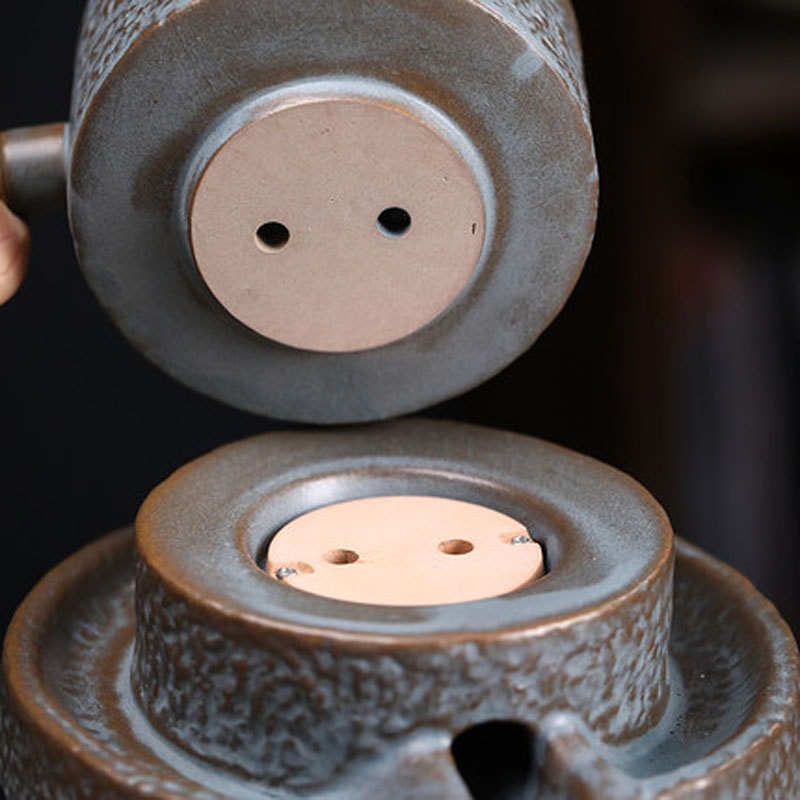 Rotating Water Teapot Automatic StoneMill Pottery Lazy Stone Grinding Tea Set Tea Maker For Ceremon 3