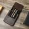Handmade FAMILY Fountain Pen Case Leather Holder Retro Pen Box Pen Pouch Organizer For Men Women Bo 1