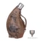 Leather Case Ox Horn Flagon With Funnel HighCapacity Stainless Steel Horn Hip Flask Western Cowboy 5