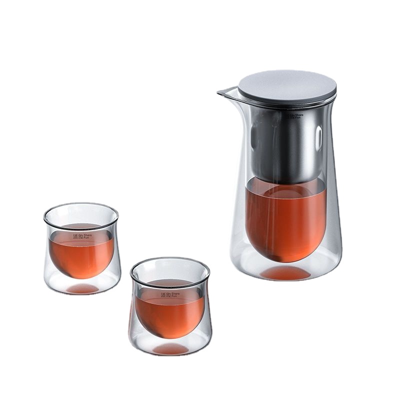 Premium Glass Teapot With Onebutton Filtration Heatresistant Antiscald Tea Brewer Magnetic Water Se 5