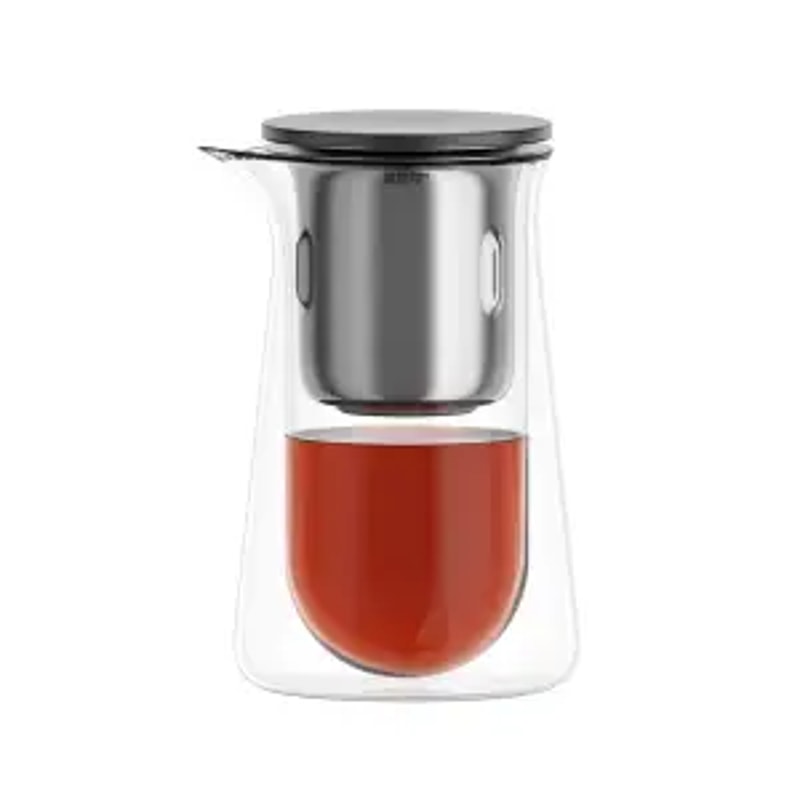 Premium Glass Teapot With Onebutton Filtration Heatresistant Antiscald Tea Brewer Magnetic Water Se 6