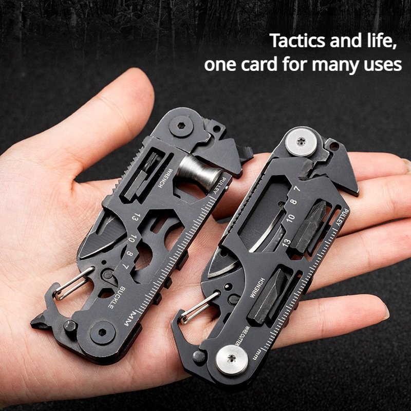 Mini Bicycle Repair Tool Multifunctional Outdoor Scissor Folding Tactical Army Knife EDC Camping Ge 2