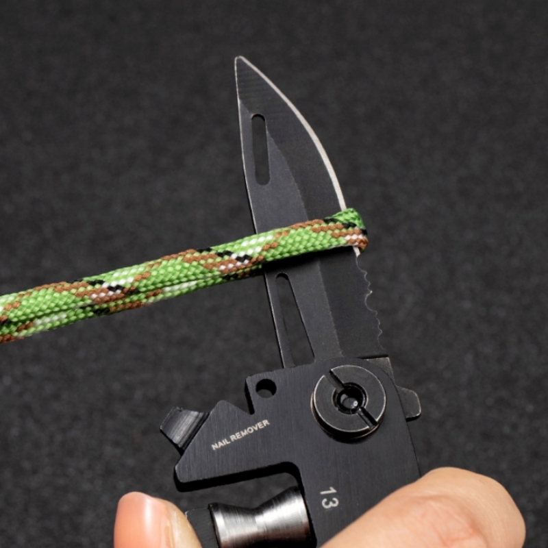 Mini Bicycle Repair Tool Multifunctional Outdoor Scissor Folding Tactical Army Knife EDC Camping Ge 5