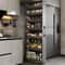 Extremely Narrow Kitchen Storage Side Pull Cabinet Refrigerator Gap Sideboard Cabinet Push And Pull 1