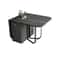 Multifunctional Movable Fashion Folding Dining Table Rectangle Dining Table With Folding Chairs Spa 6