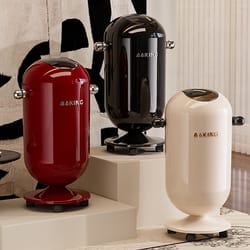 premium touch-free trash can, large capacity waste bin, stainless steel, for living room, kitchen, bathroom