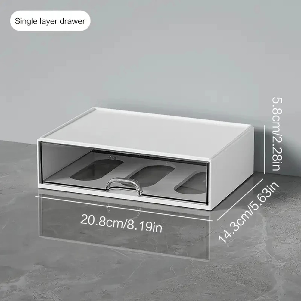 Desk Organizer Desktop Combination Drawer Storage Box Pen Holder Office Accessories Reasonable Part 5