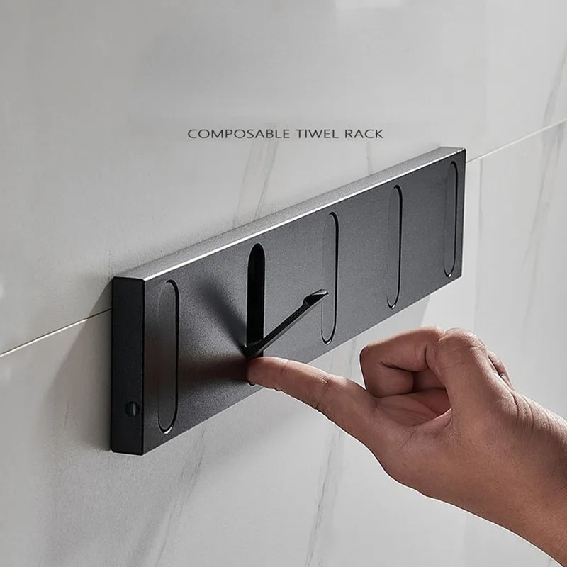 Folding Coat Hook For Bathroom Invisible Wall Mounted Hook Fitting Room Behind The Door No Punching
