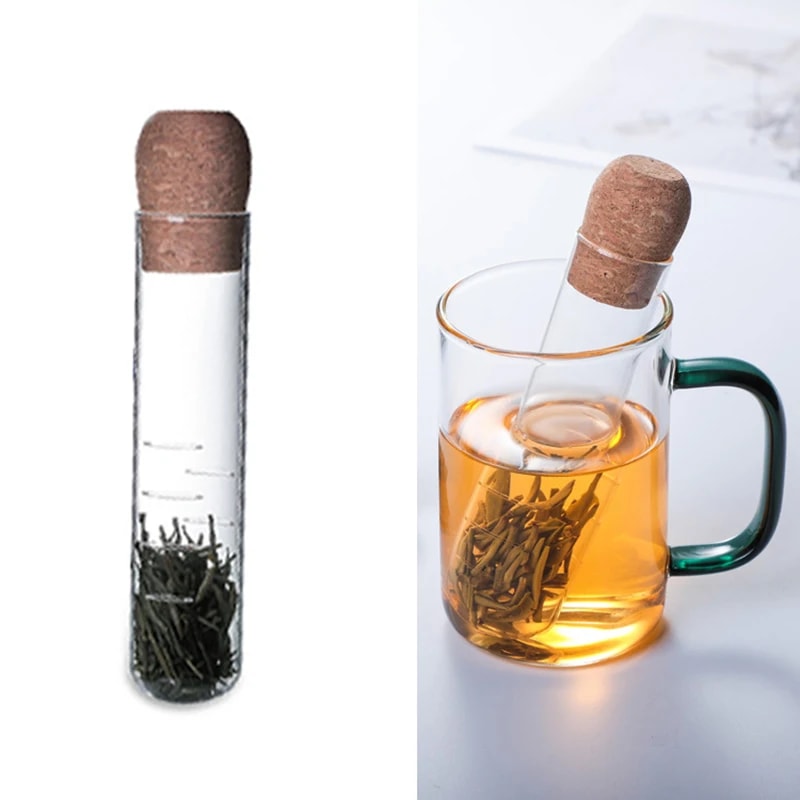 Creative Tea Infuser Glass Pipe Tea Filter Sieve For Brewing Herb Spice Tea Strainer Teaware Tool A 1