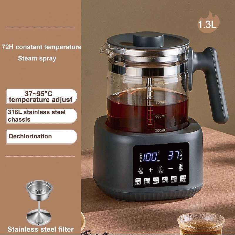 Multifunctional Electric Kettle, Tea Maker with Baby Constant Temperature, Milk Regulator, Steam Spray for Office Tea