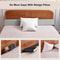 Comfortable Bed Wedge Pillow Removable Cover Backrest Support Sleep Headboard Filler For Bedroom C 2
