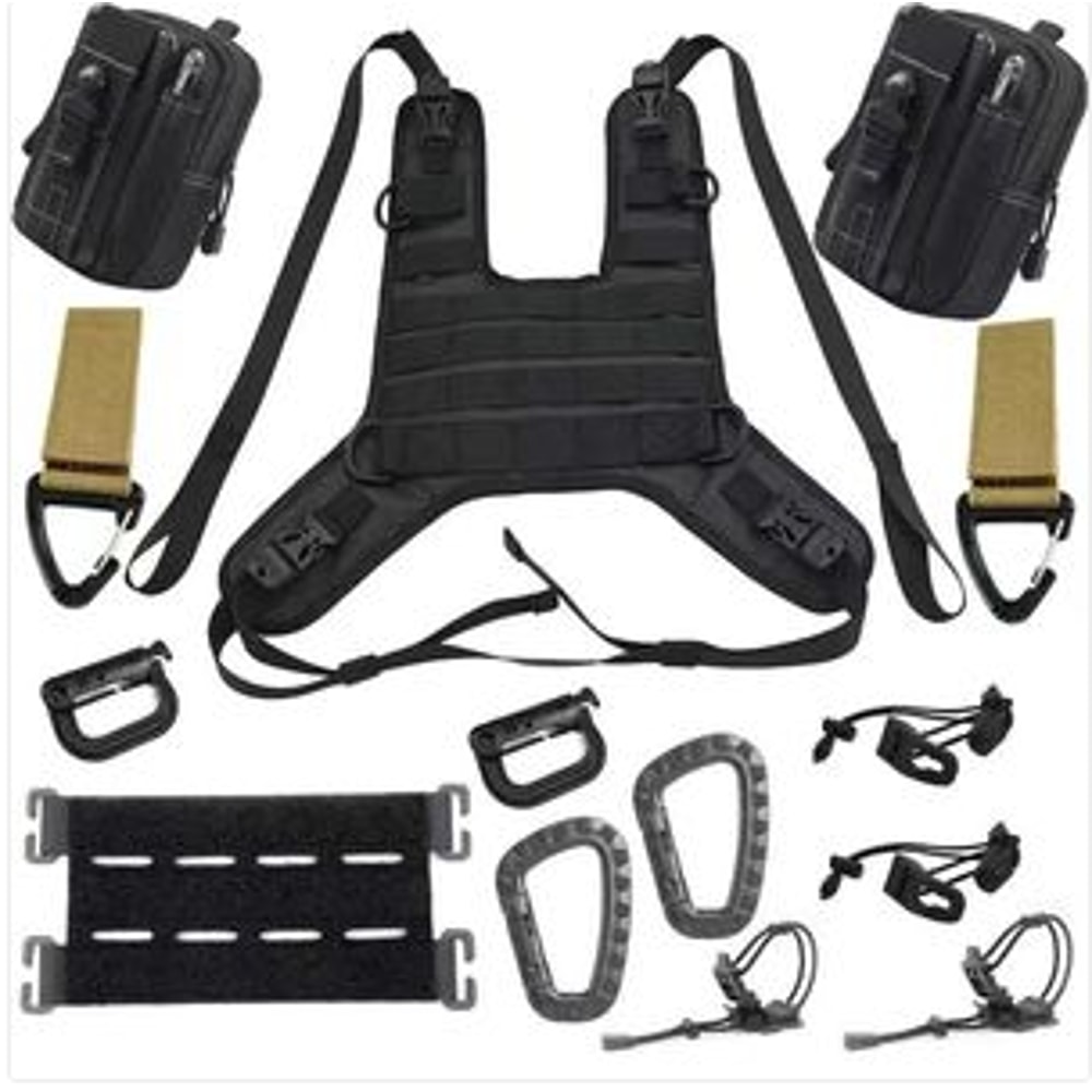 OffRoad Compatible Universal Motorcycle Tank Bag Base Tank Vests Set For MultiPurpose Use 6