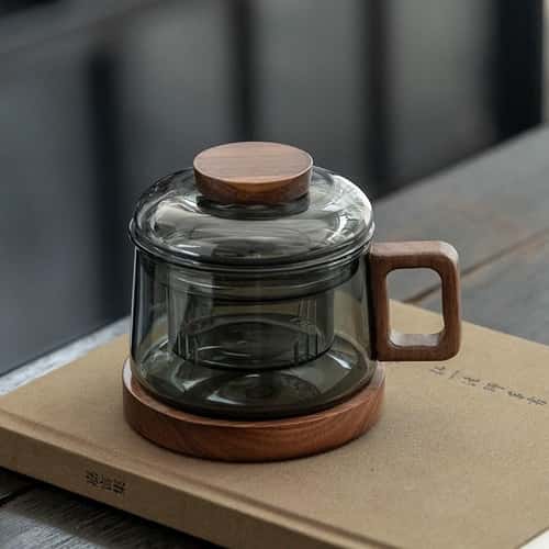 Reusable Multifunctional Glass Tea Cup with Filter, Heat Resistant, Ideal for Loose Leaf Tea and Fruit Infusions