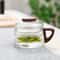 High Borosilicate Glass Teacup Glass Tea Cup With Filter And Wooden Handle Home Office Tea Separati