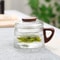High Borosilicate Glass Teacup Glass Tea Cup With Filter And Wooden Handle Home Office Tea Separati