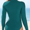 Slim Rush Guard Long Sleeve Surfing Swimsuit Women With Zipper Solid Swimwear For Female Bathers Sw 1