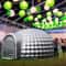 Portable Inflatable Igloo Dome Tent With Built In RGB Light Black Dome House For Outdoor Club Party 2