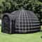 Portable Inflatable Igloo Dome Tent With Built In RGB Light Black Dome House For Outdoor Club Party 5