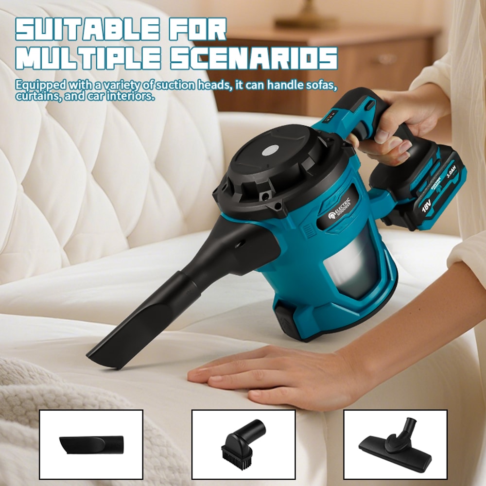 Handheld Rechargeable Cordless Electric Vacuum Cleaner Dry And Wet Dust Carpet Collector Machine Fo 2