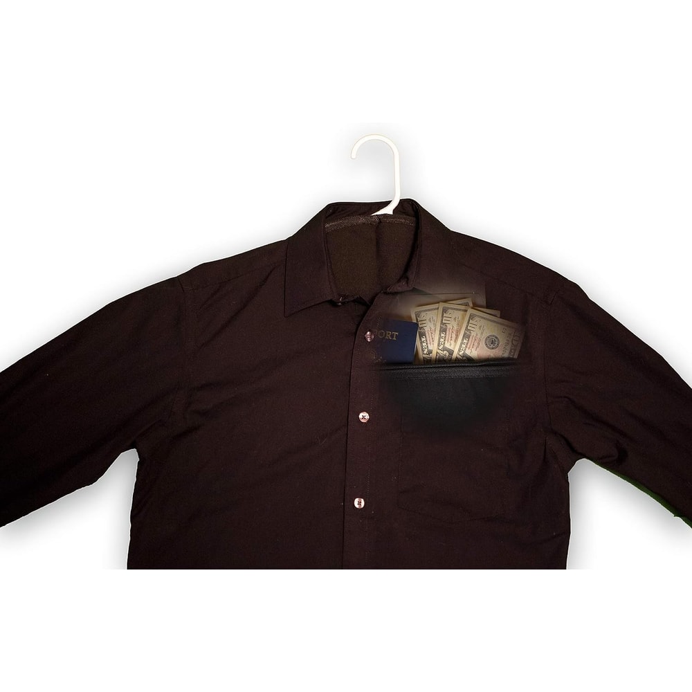 Hidden Pocket Safe Hanger Diversion Safe Fits Under Hanging Clothes To Hide Valuables Securely At H 1