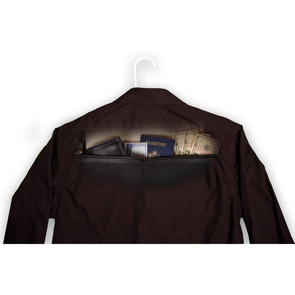 Hidden Pocket Safe Hanger Diversion Safe Fits Under Hanging Clothes To Hide Valuables Securely At H 3