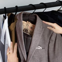 hidden pocket safe hanger diversion safe, fits under hanging clothes to hide valuables securely at home or travelora