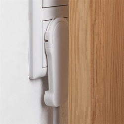 schuko plug flat white, angled schuko flat plug for wall sockets, compact low profile power plug