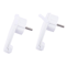 Schuko Plug Flat White, Angled Schuko Flat Plug for Wall Sockets, Compact Low Profile Power Plug