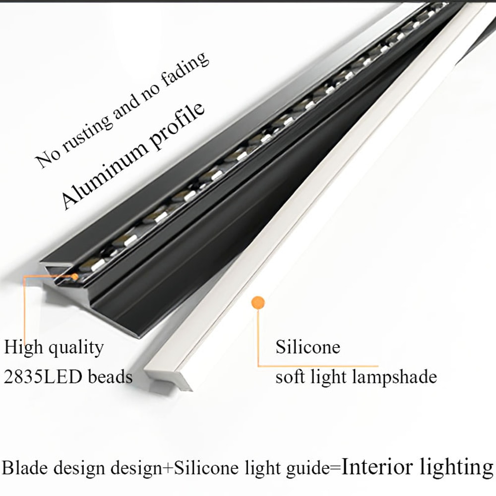 Oblique Beam Inward Angle LED Strip For Cabinet Shelf Edge Side Light Emitting Surface Mounted No S 4