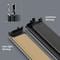 Minimalist Super Narrow LED Wall Skirting Aluminium Profile Floor Baseboard With Silicone Neon Stri 3