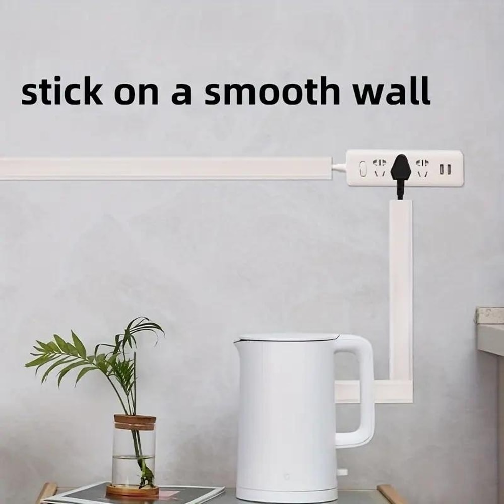 Cable Hider for TV Wall, Paintable Wire Cords Covers, Cable Concealer, Wall Cable Raceway, Cord Hider for Cable