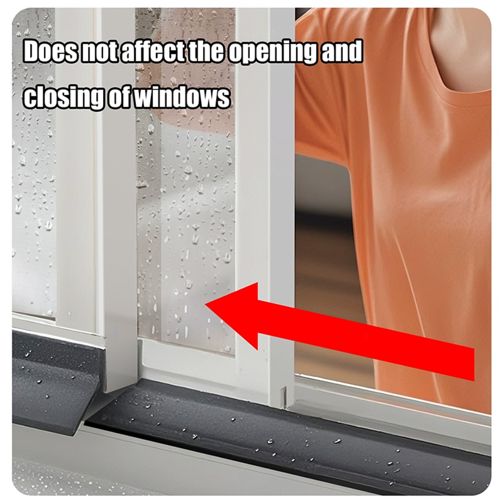 Aluminum Sliding Window Water Blocking Bar Waterproof Baffle Sealing Strip Rainproof Guide Plate Fo 3