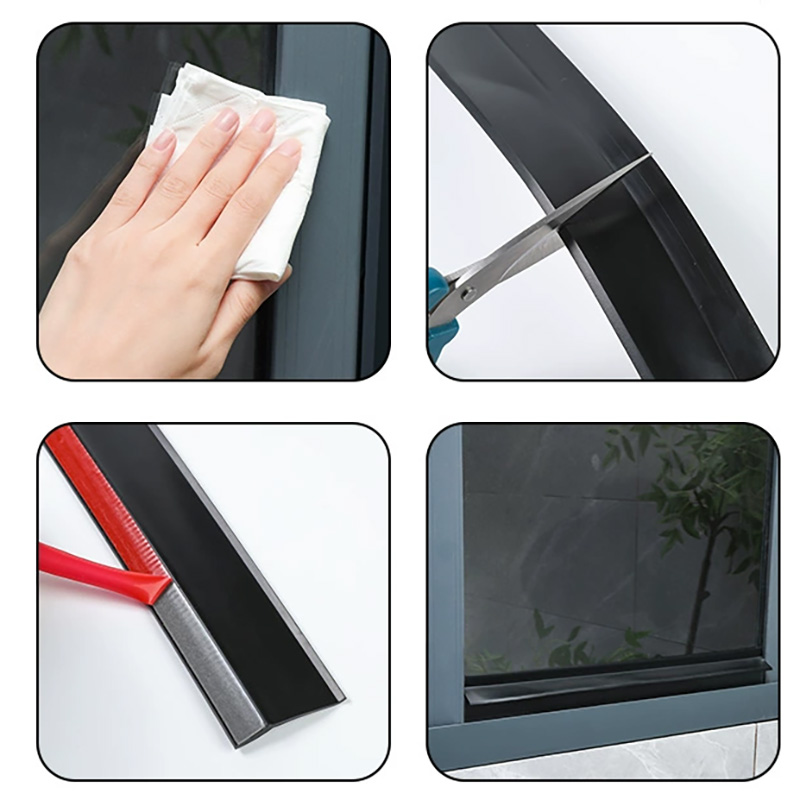 Aluminum Sliding Window Water Blocking Bar Waterproof Baffle Sealing Strip Rainproof Guide Plate Fo 4