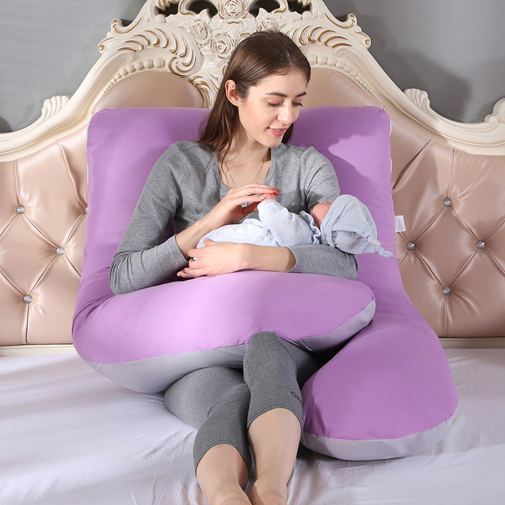 UType Pregnant Pillow Case Cotton Pillowcase For Breastfeeding Gravida Side Protect Cover 3